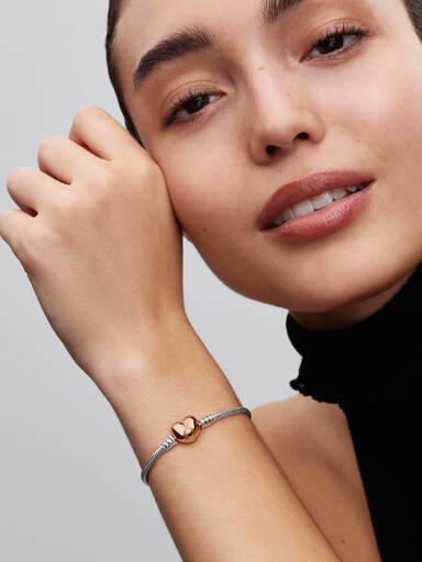 Bracciale Moments con Chiusura a Cuore