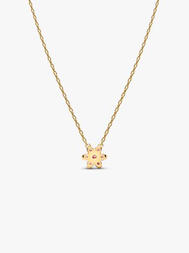 Collana Fiore Luminoso Rosa