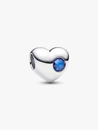 Cuore con Pietra Blu Settembre da Incidere