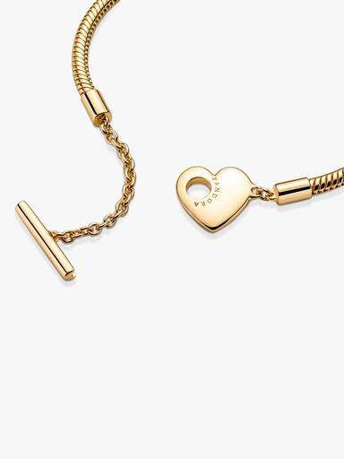 Bracciale Moments con Chiusura a T e Cuore