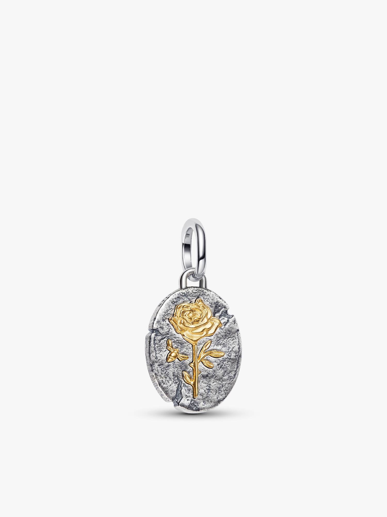 Charm Medallion Rosa "Rosa Inter Spinas Crescit"