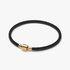 Bracciale in Corda Nera con Chiusura a Barile Bracciale in Corda Nera con Chiusura a Barile