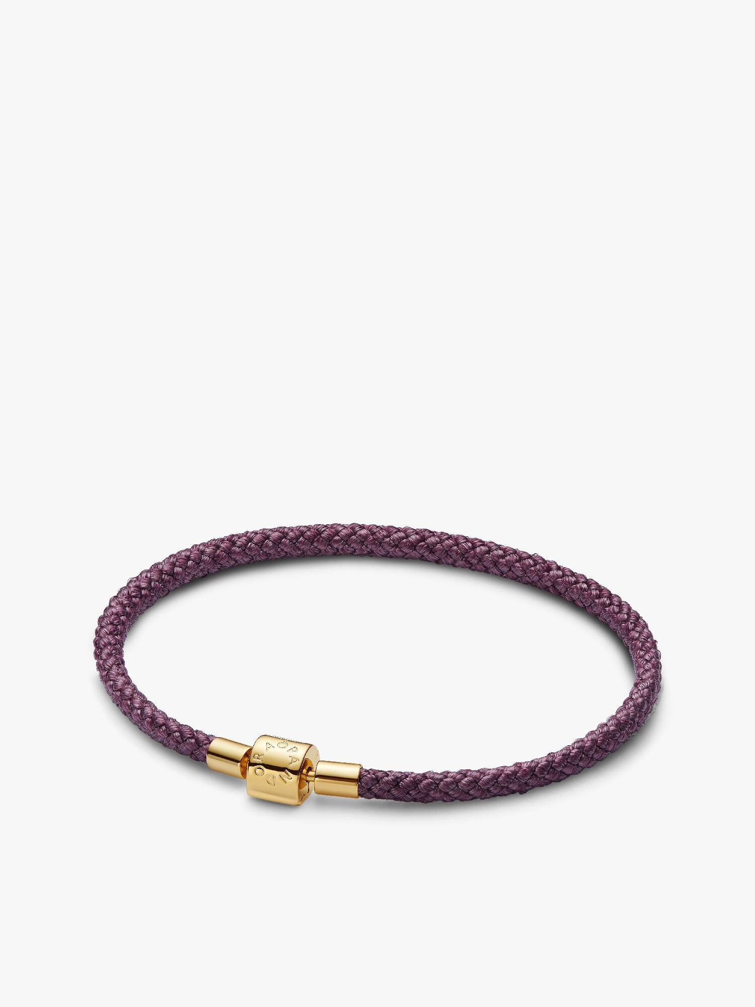 Bracciale in Corda Viola con Chiusura a Barile