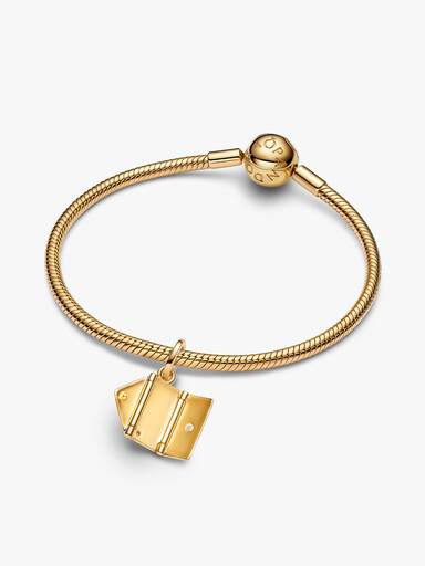 Charm Pendente Lettera d'amore Apribile da incidere