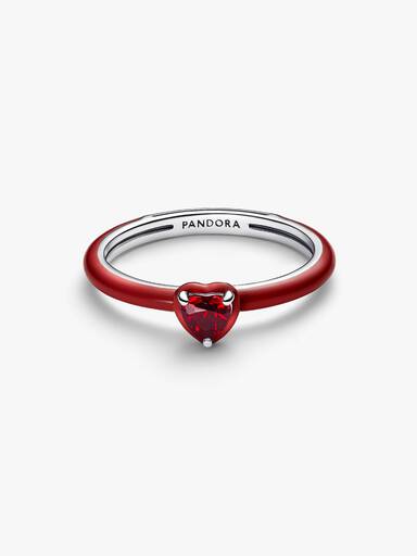 Anello Rosso Chakra Heart Pandora ME