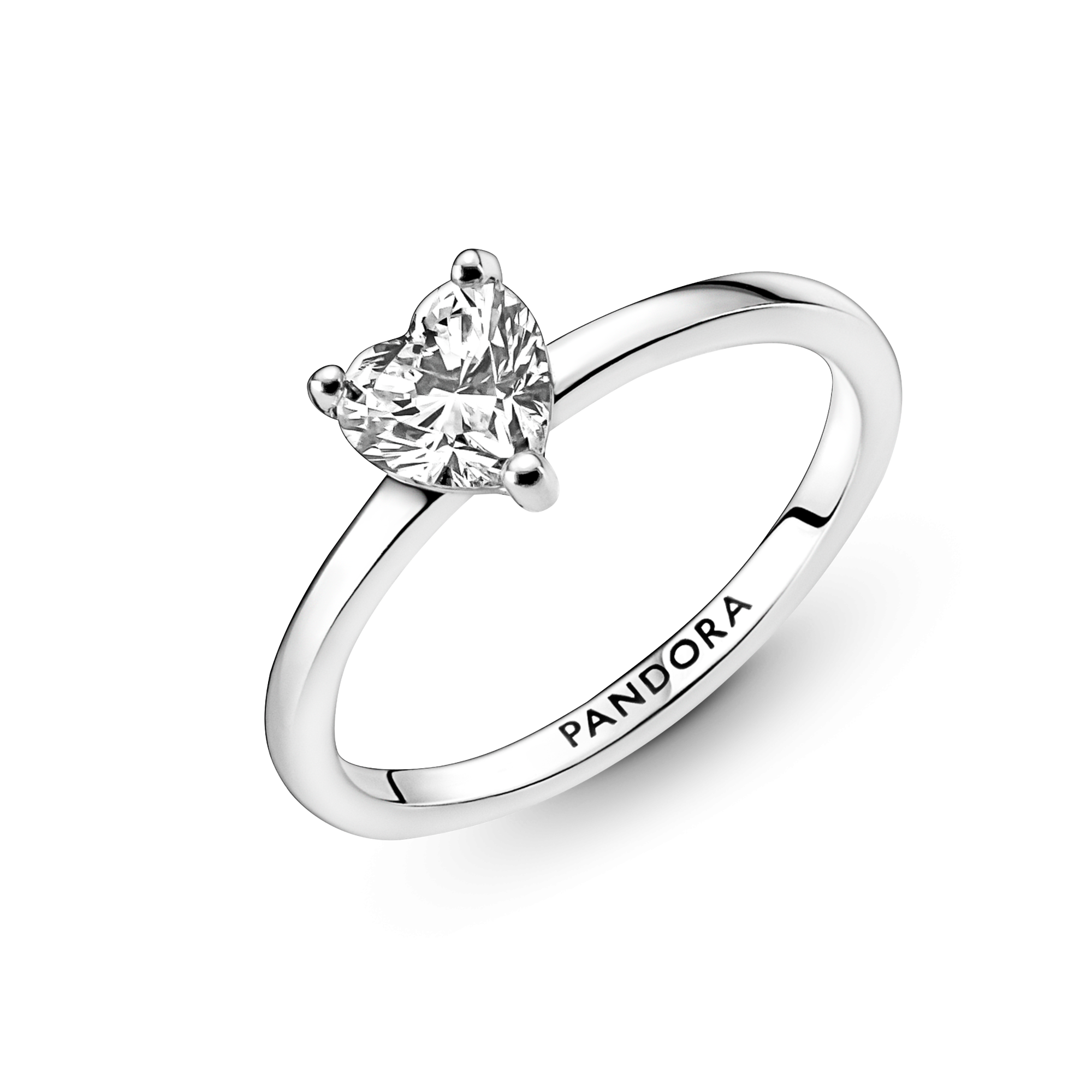 Pandora Anello Solitario con Pietra Cuore