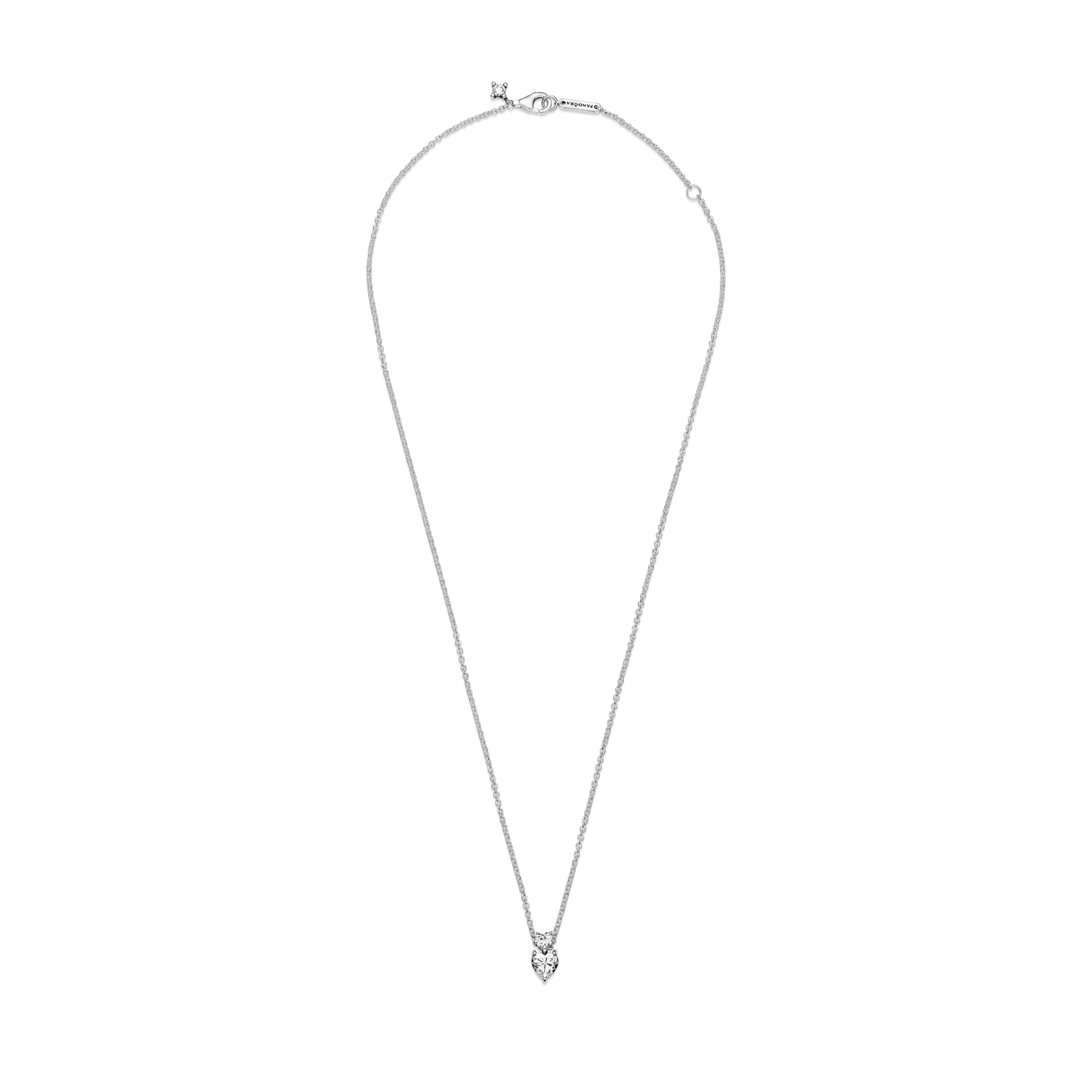 Pandora Collana Due Cuori - Argento Sterling 925 /...