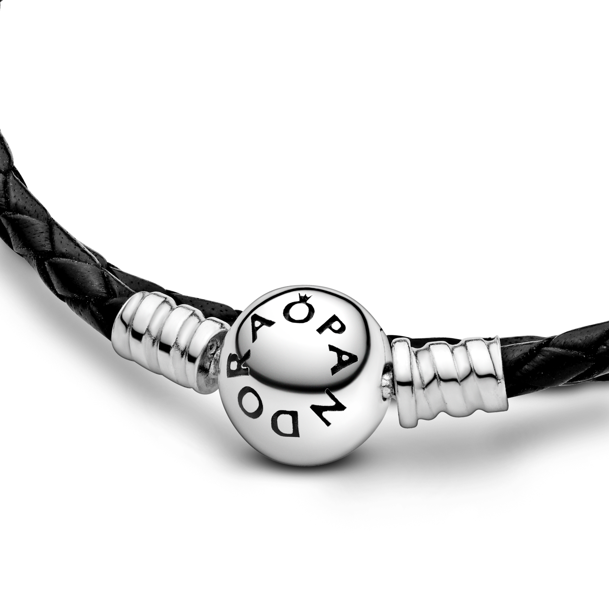 Pandora Bracciale in Pelle Nero Doppio - Pelle /