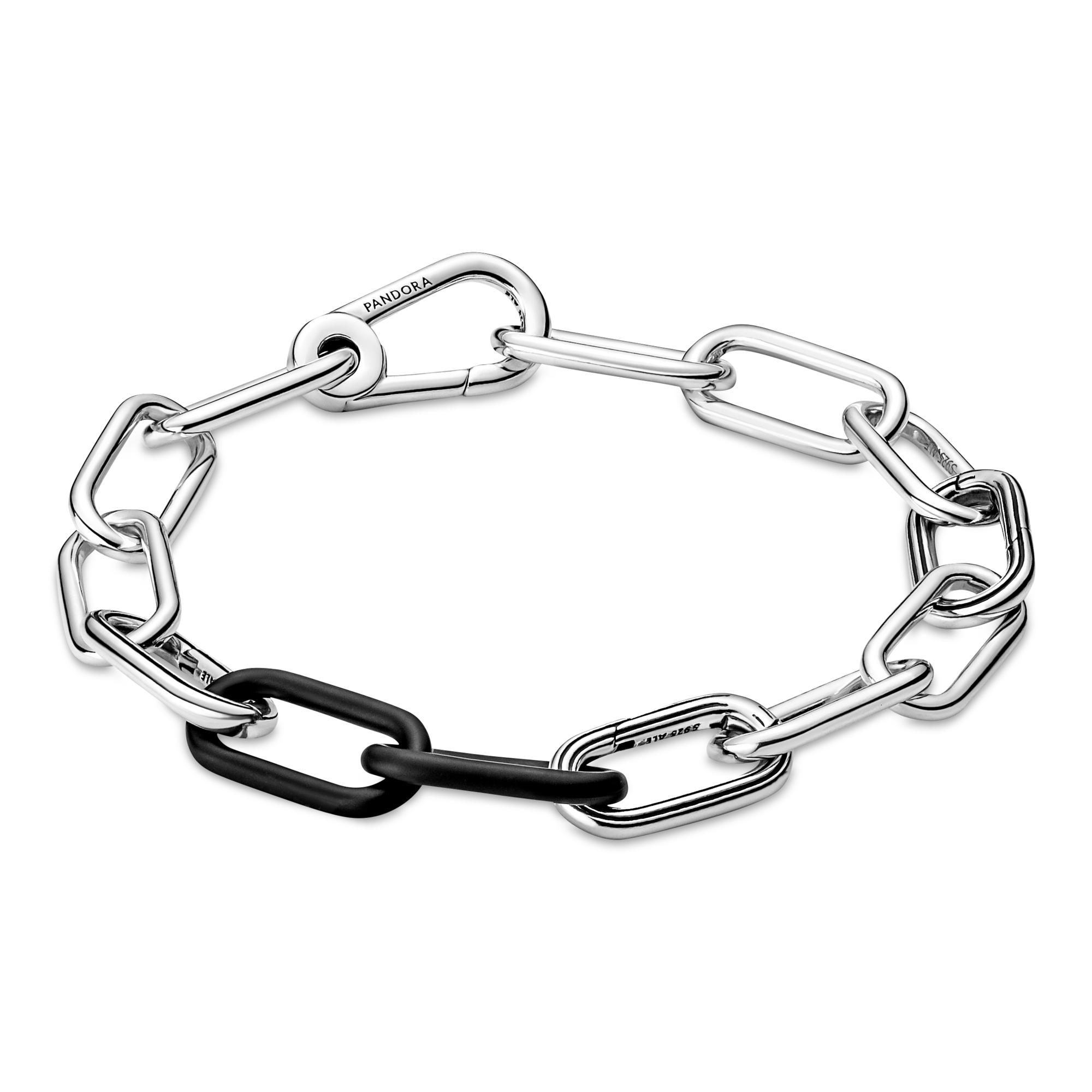 Doppio Link Nero Opaco Pandora ME - Ceramica /