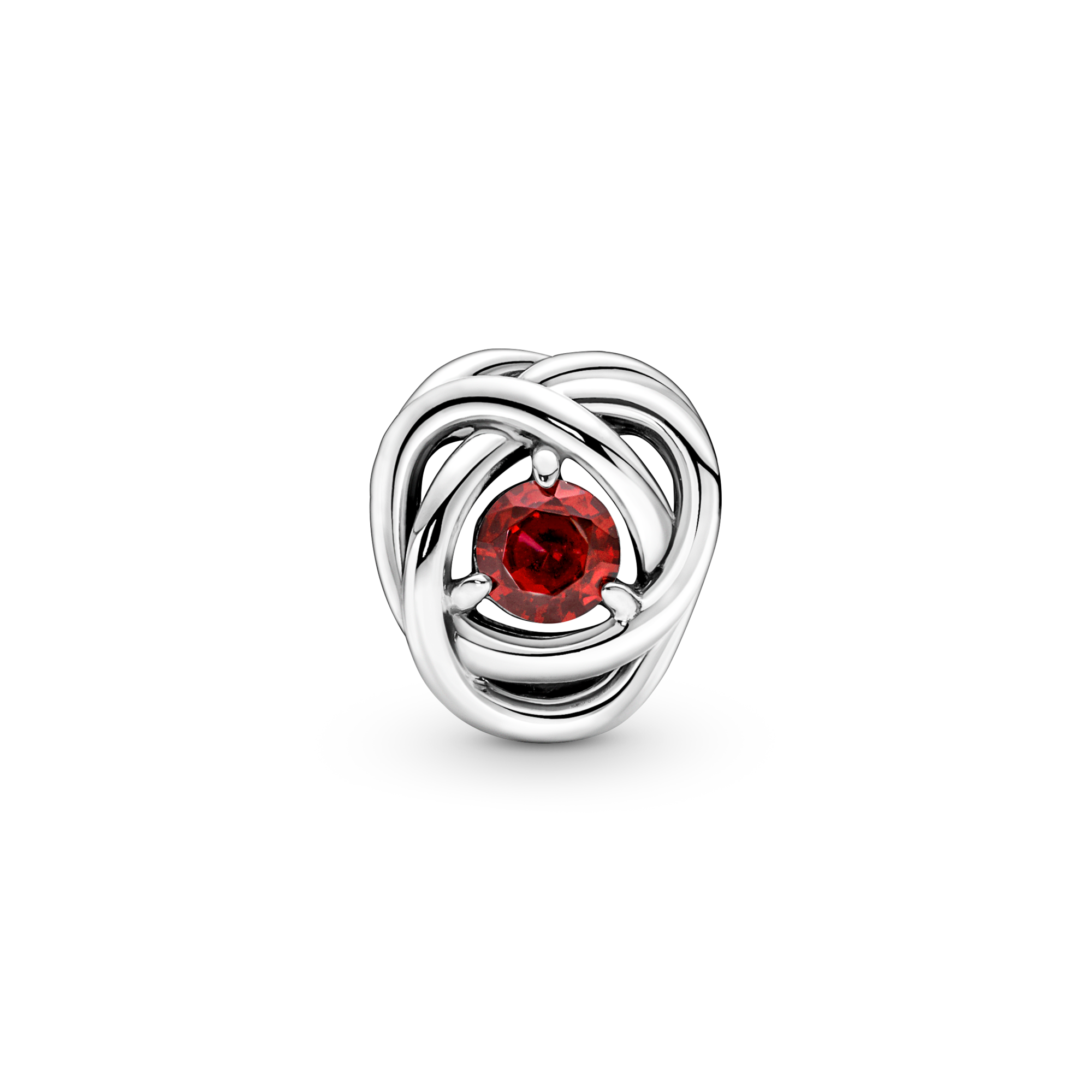 Pandora Charm Cerchio Eterno Rosso Luglio