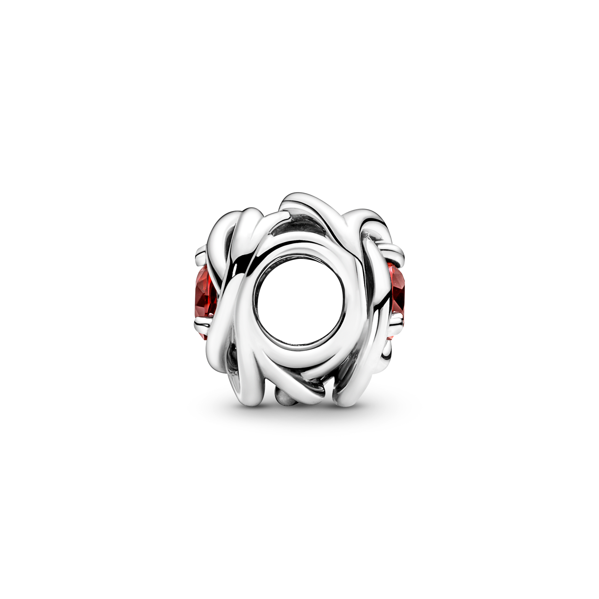 Pandora Charm Cerchio Eterno Rosso Luglio