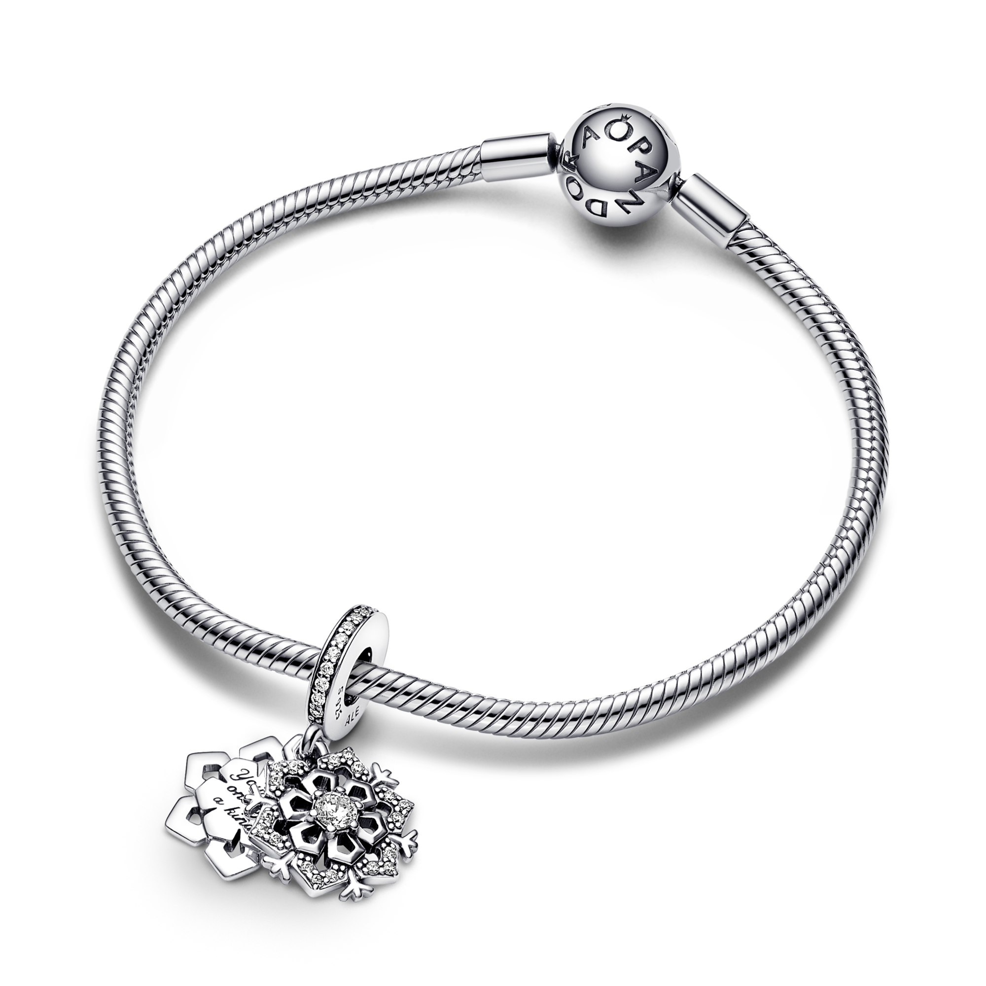 Pandora Charm Pendente Doppio Fiocco di Neve