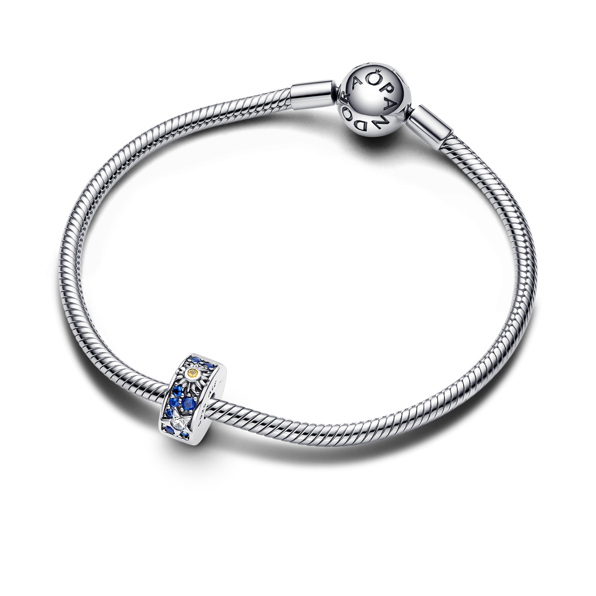 Pandora Clip Sole, Stella e Luna - Silicone /
