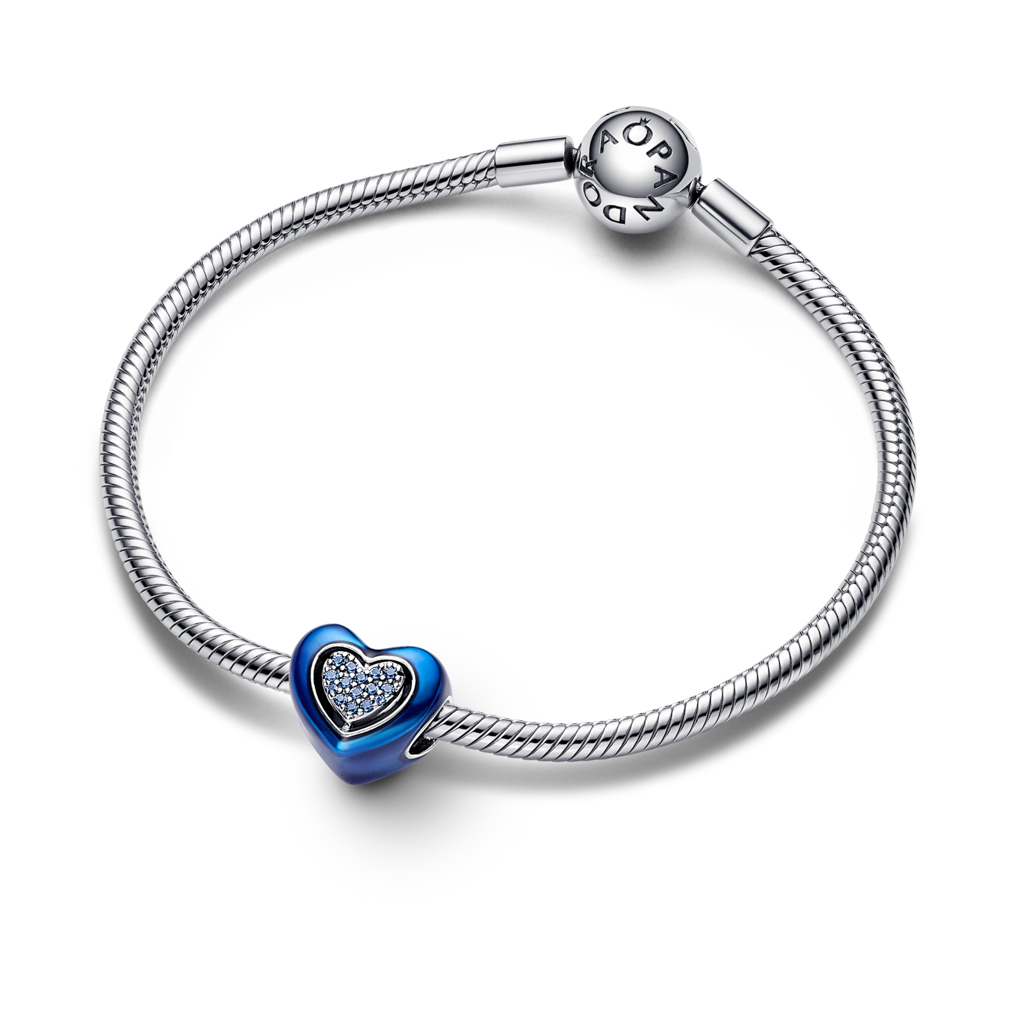 Pandora Charm Cuore Blu Girevole - Smalto /