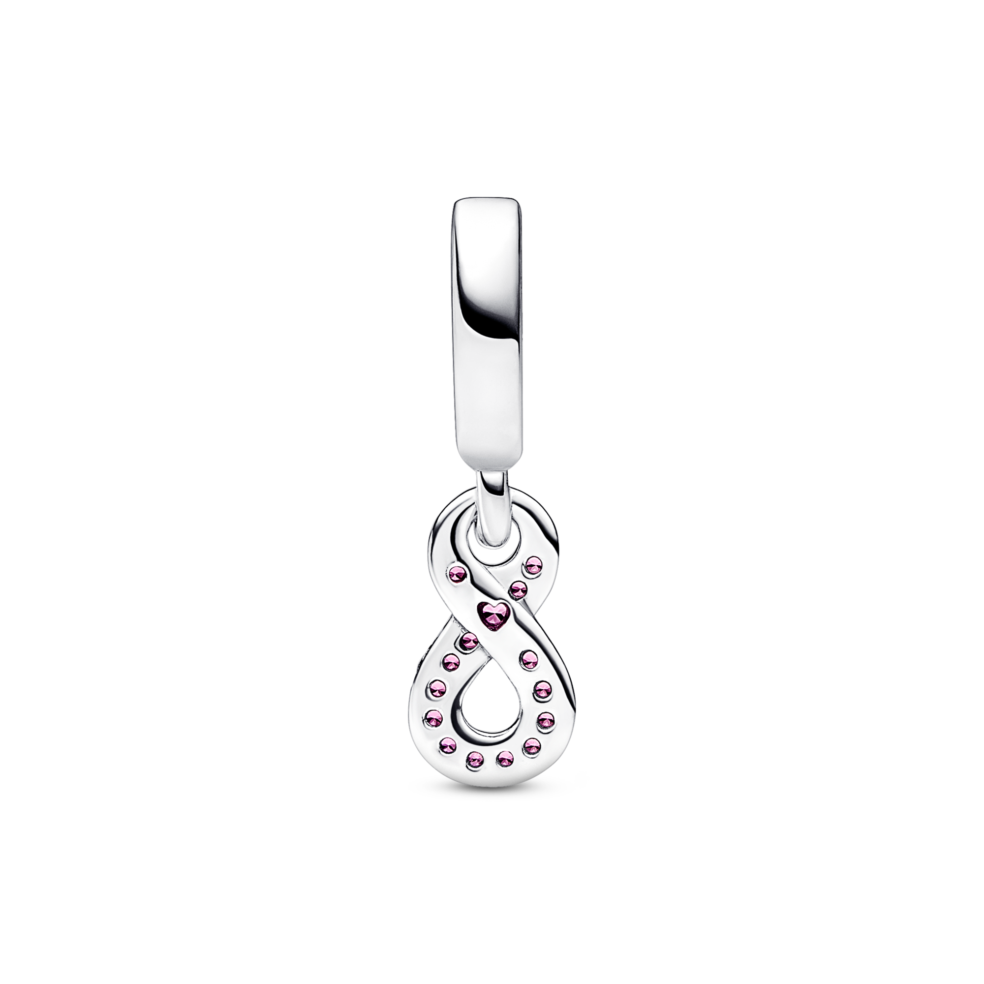 Pandora Charm Pendente Infinito Rosa - Argento