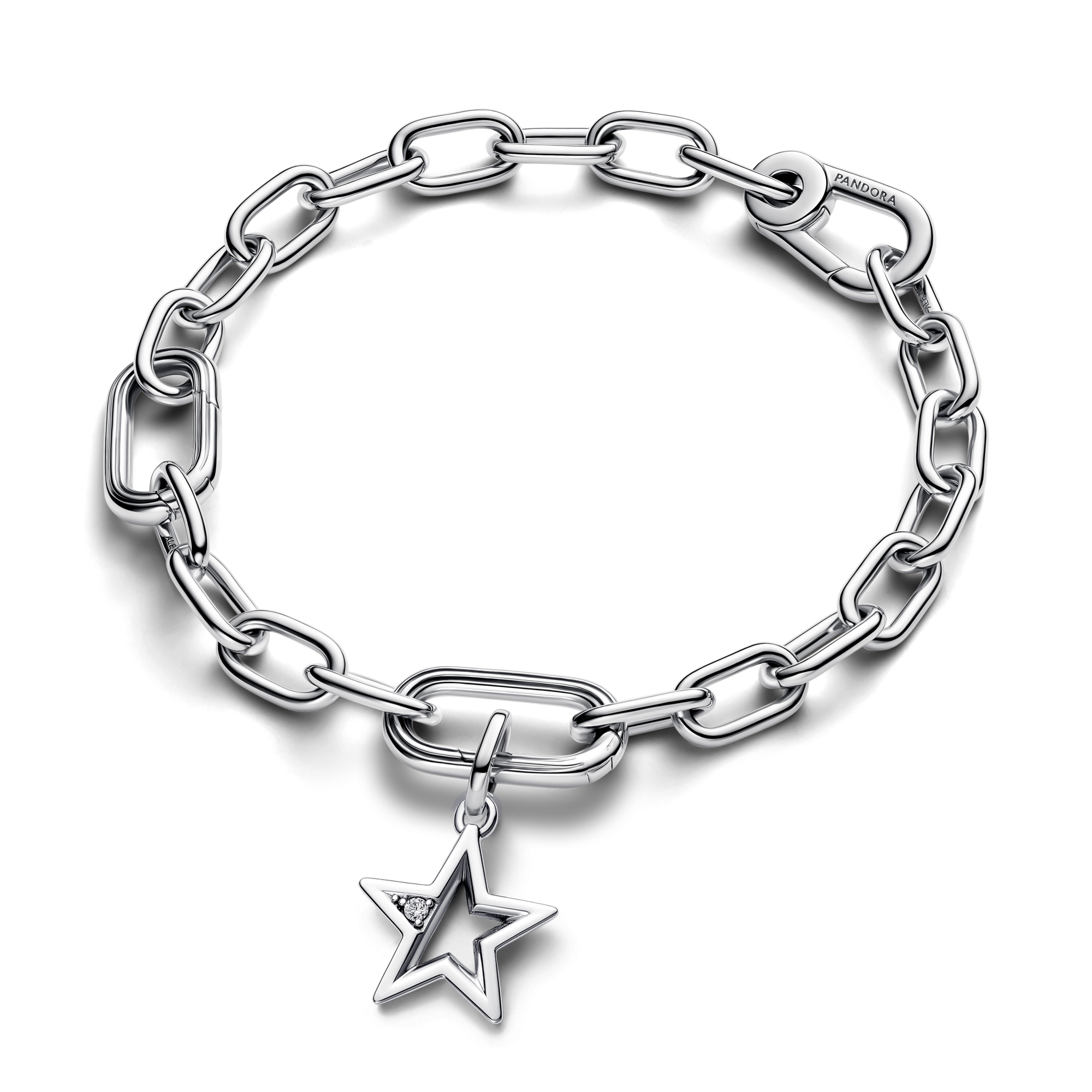 Charm Medallion Star Pandora ME - Argento Sterling...