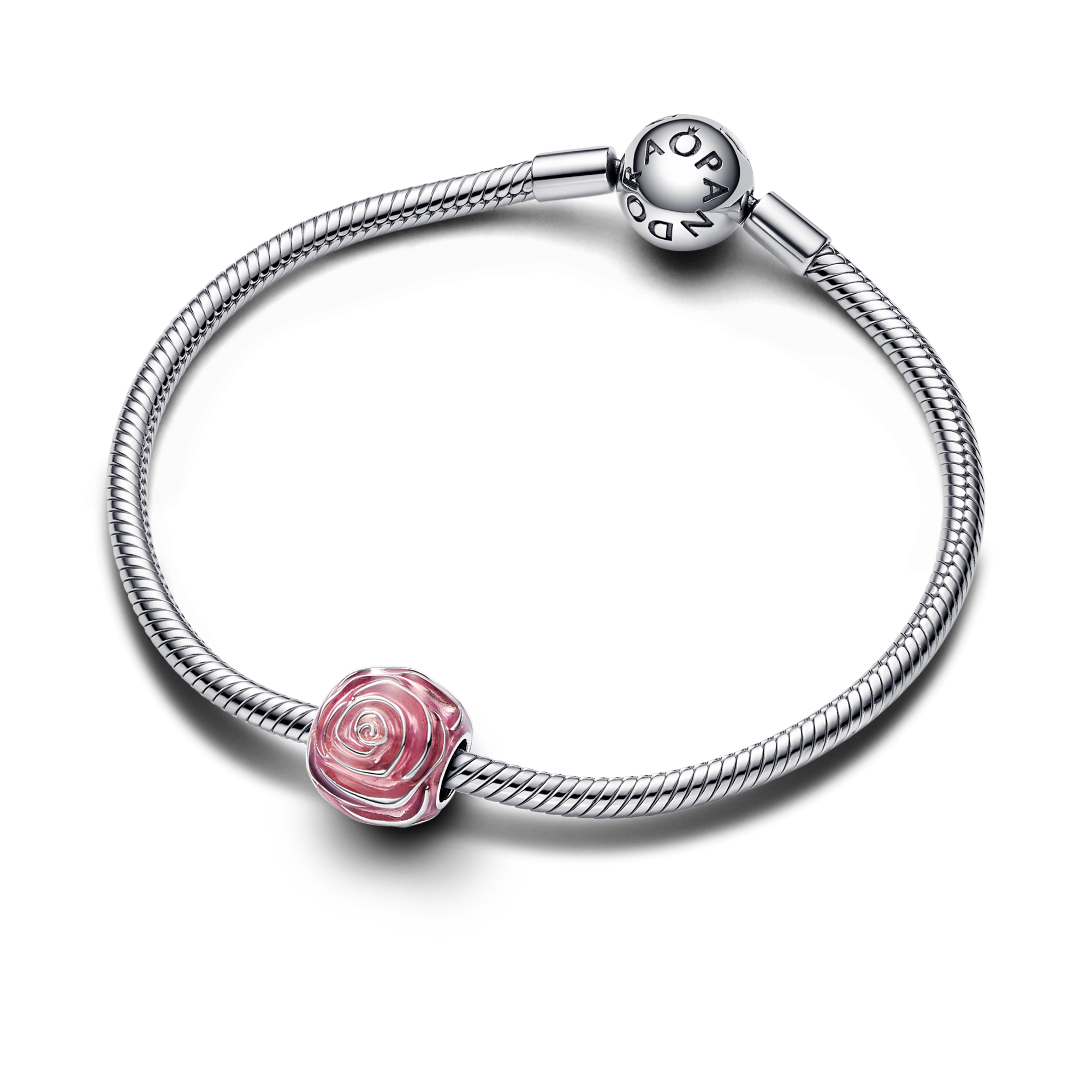 Pandora Charm Rosa - Smalto / Argento Sterling 925...