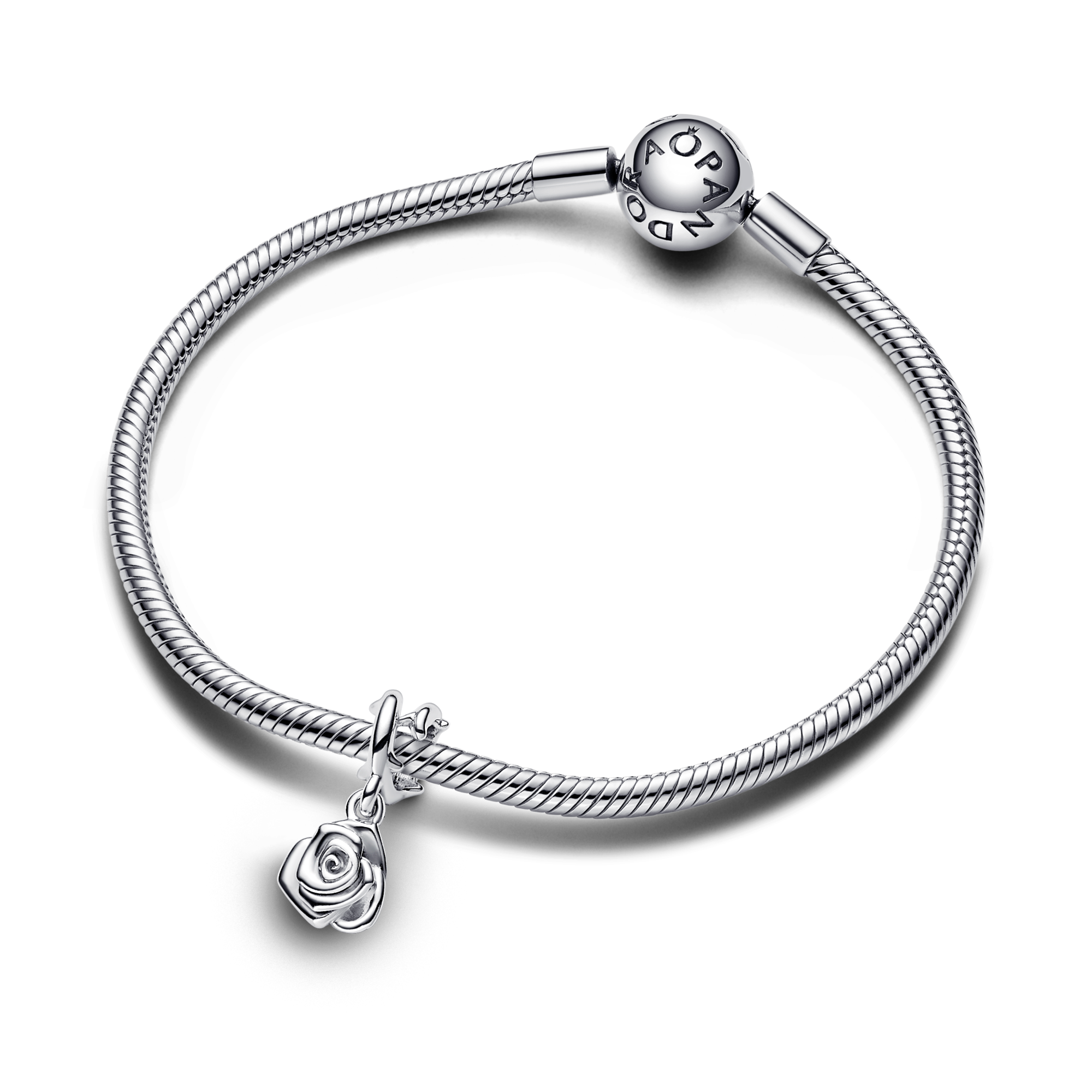 Pandora Charm Pendente Rosa - Argento Sterling 925...