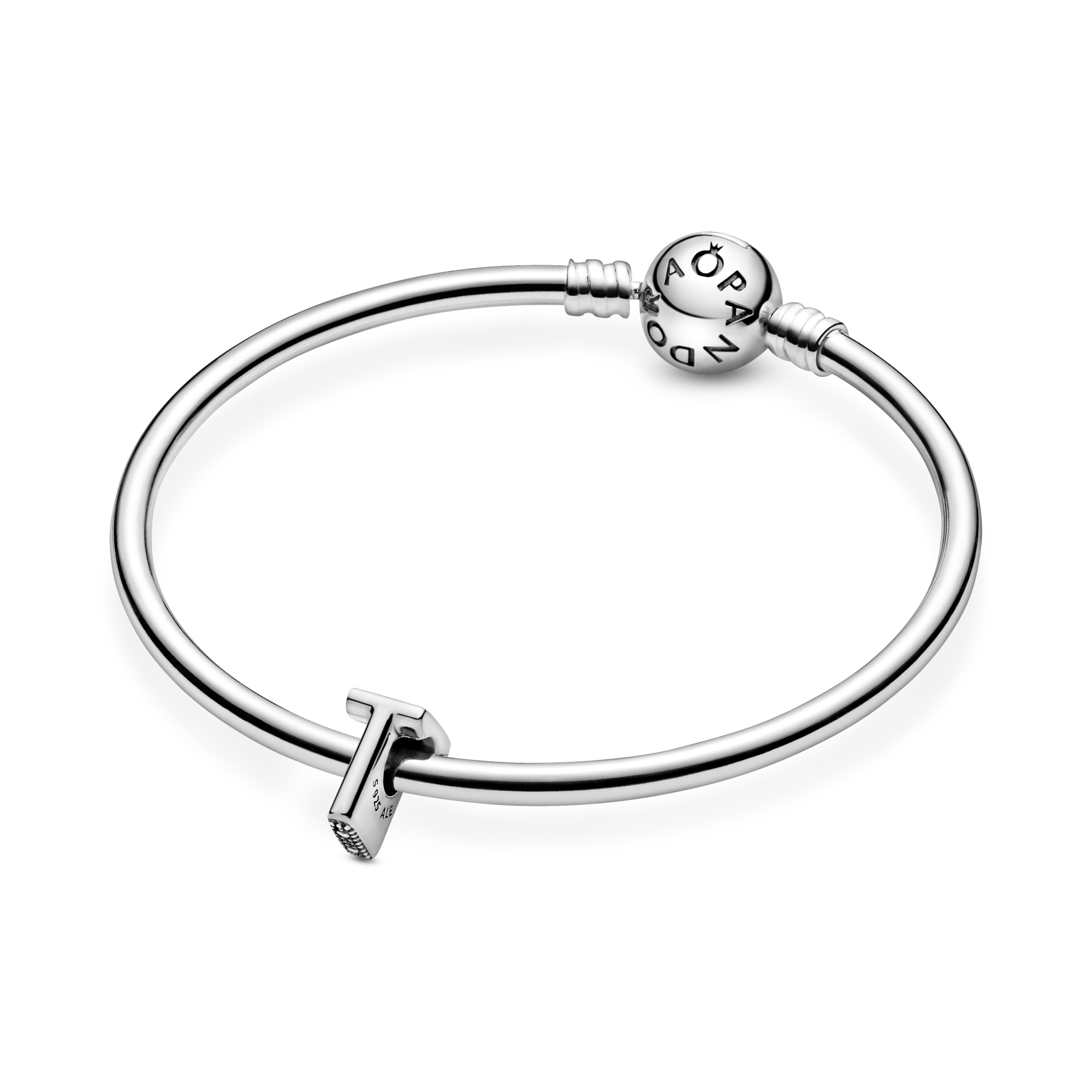 Pandora Charm Lettera T - Argento Sterling 925