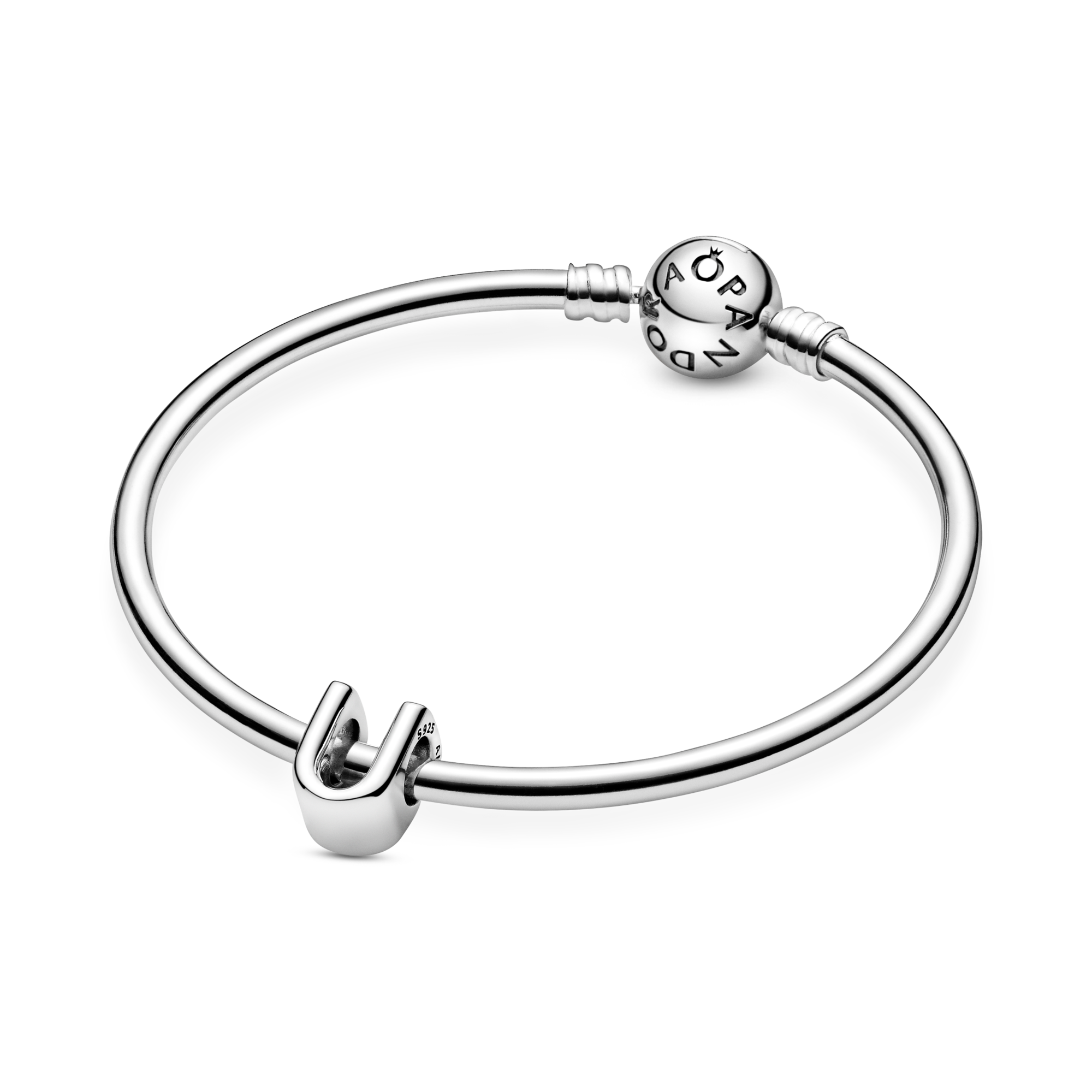 Pandora Charm Lettera U - Argento Sterling 925