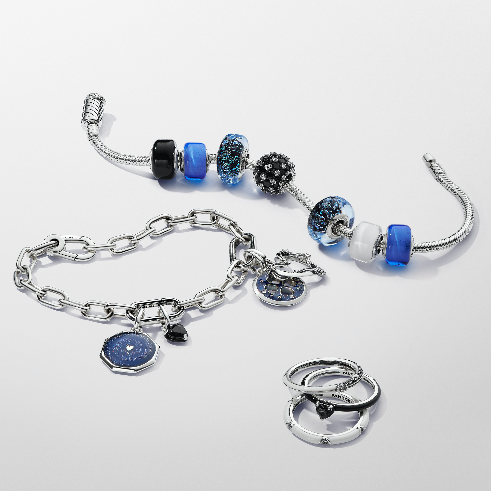 Charm Medallion Galaxy Heart Pandora ME - Smalto /...