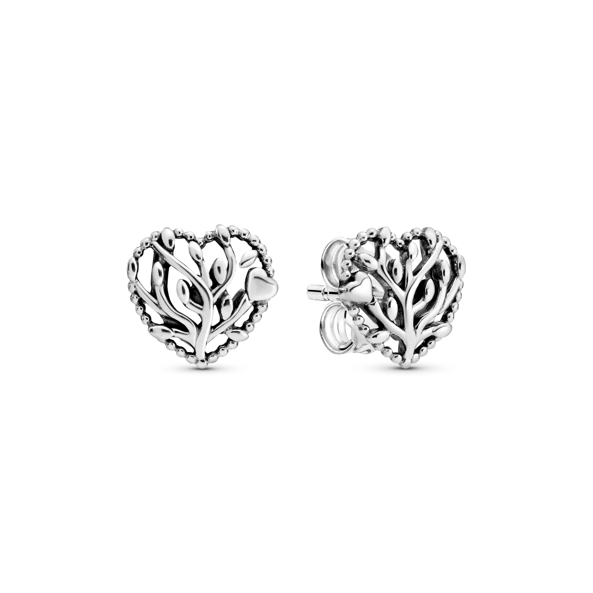 Pandora Orecchini Cuore in Fiore - Argento
