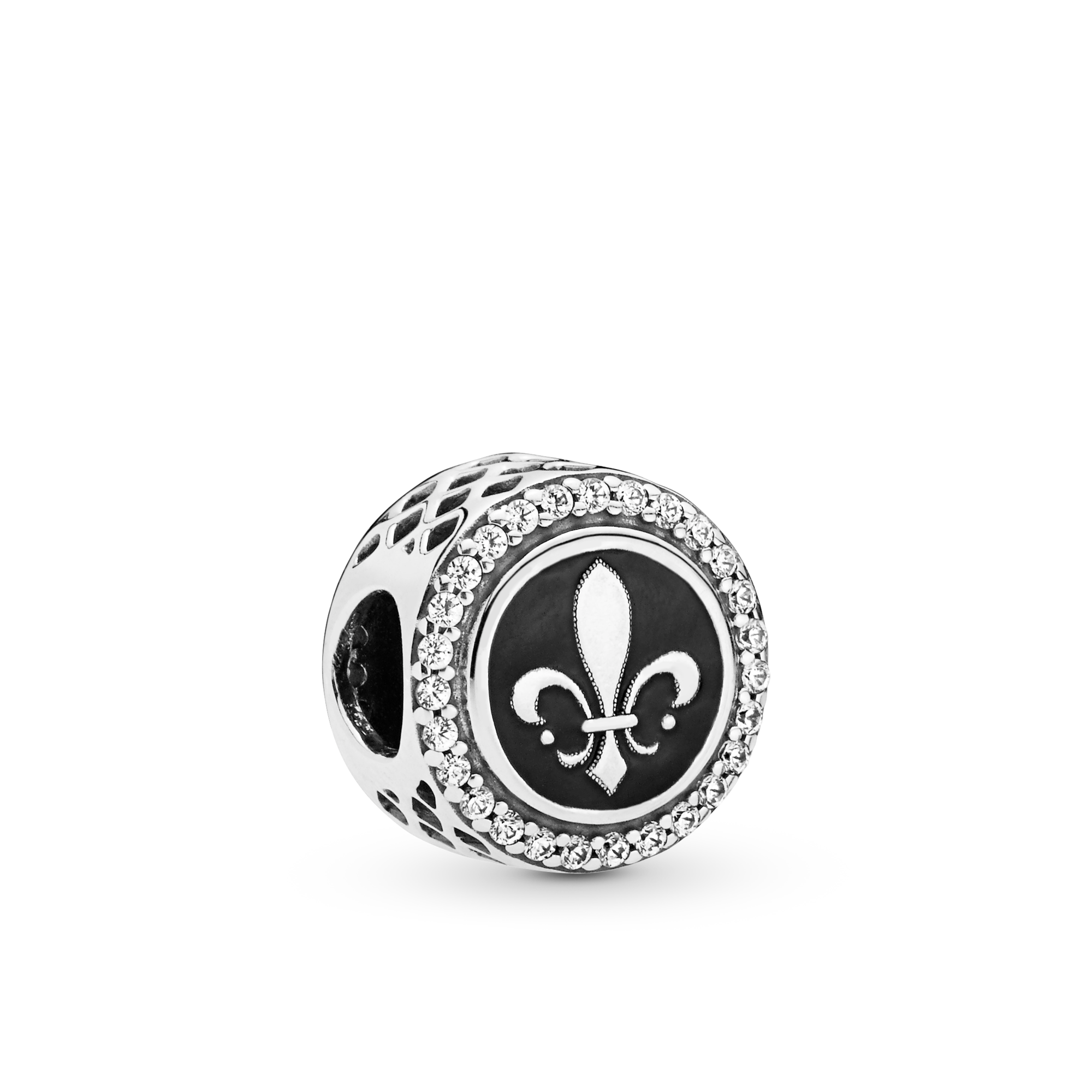Pandora Charm Openwork Giglio - Smalto / Argento