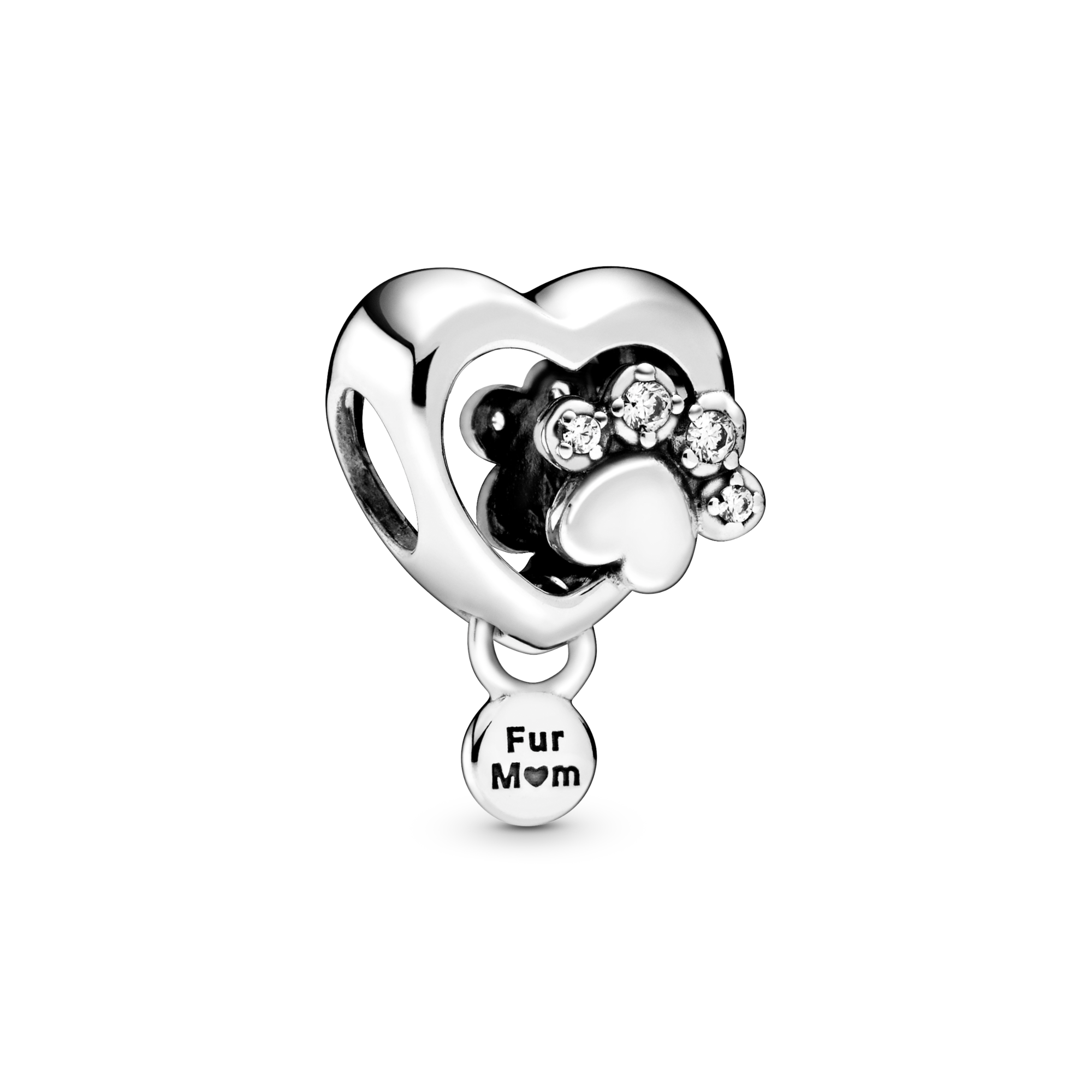 Pandora Charm Zampa e Cuore - Argento Sterling 925...