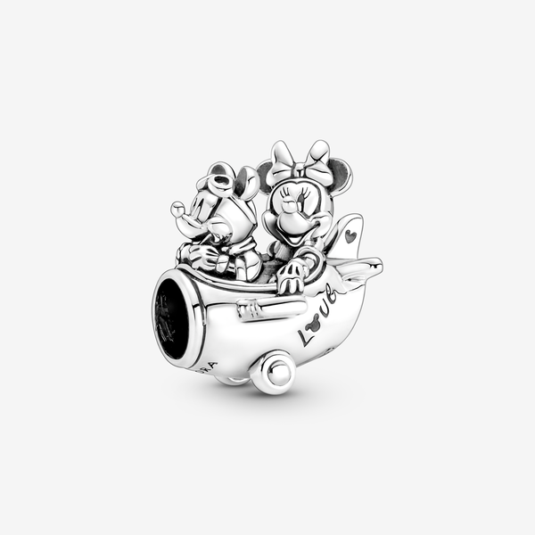 Pandora Disney, charm L'aereo di Mickey Mouse & Minnie - Argento Sterling 925
