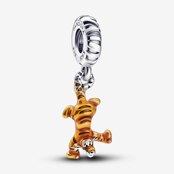 Pandora Charm pendente Disney, Winnie the Pooh, Pendente Tigro - Smalto / Argento Sterling 925 / Arancione