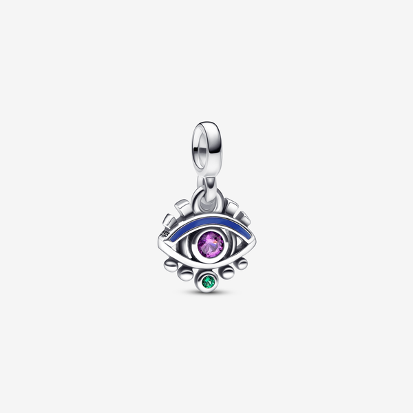 Charm Mini pendente The Eye Pandora ME - Smalto / Argento Sterling 925 / Cristallo creato dall’uomo / Multicolore