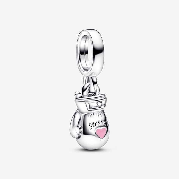 Pandora Charm pendente Guantone da Boxe - Smalto / Argento Sterling 925 / Rosa