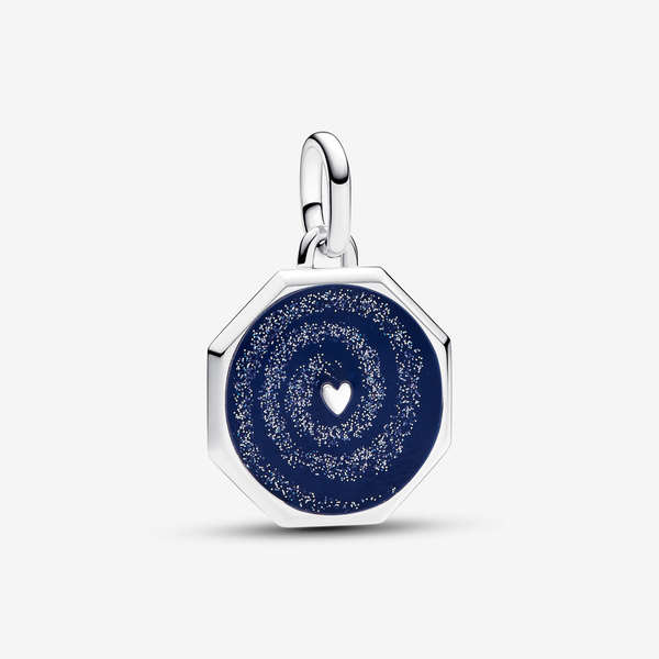Charm Medallion Galaxy Heart Pandora ME - Smalto / Argento Sterling 925 / Blu