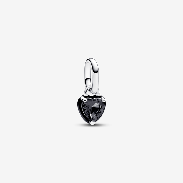 Charm Mini Pendente Black Chakra Heart Pandora ME - Smalto / Argento Sterling 925 / Cristallo creato dall’uomo / Nero