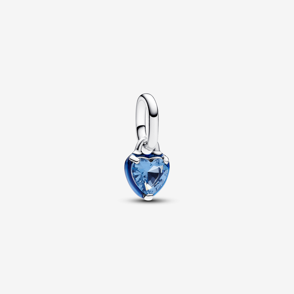 Charm Mini Pendente Blue Chakra Heart Pandora ME - Smalto / Argento Sterling 925 / Cristallo creato dall’uomo / Blu