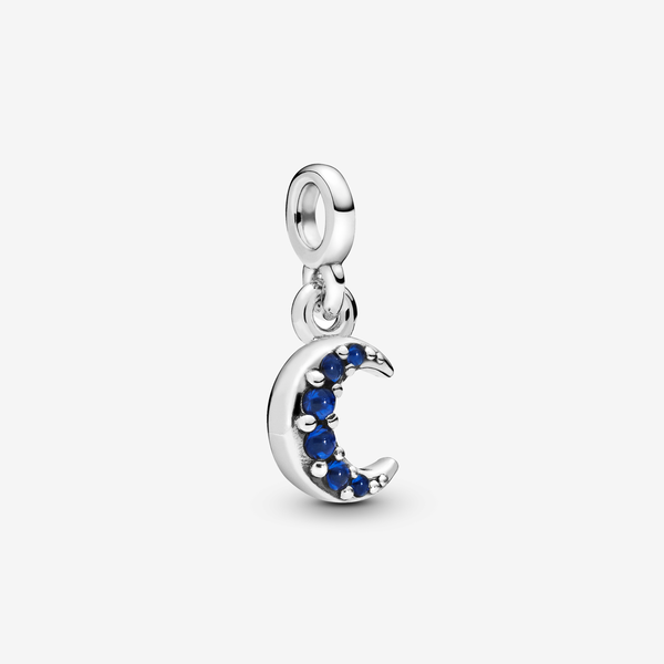 Charm Mini pendente Luna Blu Pandora ME - Argento Sterling 925 / Cristallo creato dall’uomo / Blu
