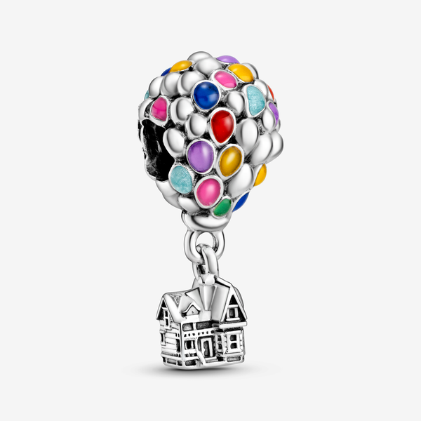 Pandora Disney Pixar, Charm La Casa di Up e Palloncini - Smalto / Argento Sterling 925 / Multicolore