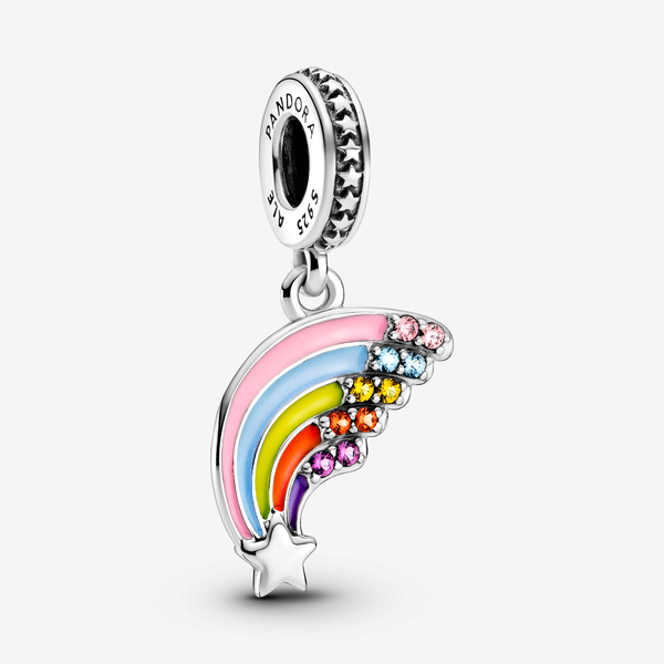 Pandora Charm Pendente Arcobaleno di Colori - Smalto / Argento Sterling 925 / Mix di pietre / Multicolore