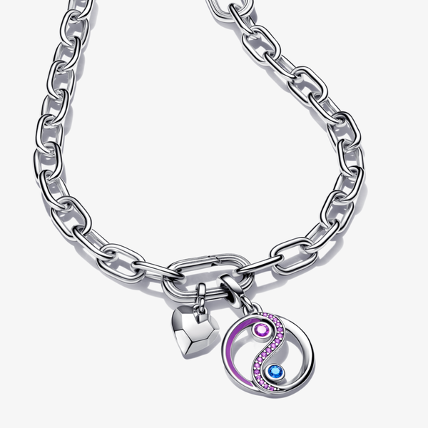 Set collana Heart and Yin & Yang Pandora ME - Argento Sterling 925 / Multicolor